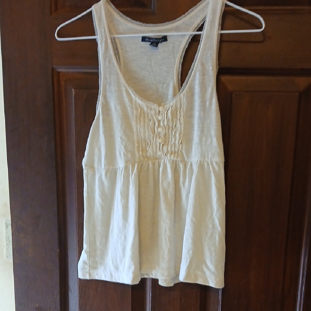American Eagle Outfitters Cream Tank Top